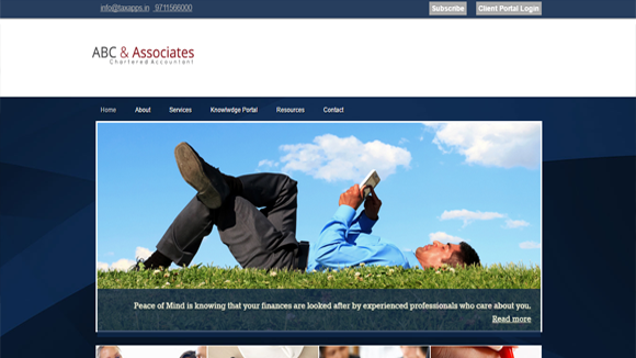 Taxapps Website Design 525